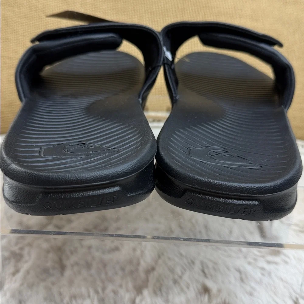 Quiksilver |  Black Coast Adjust Sandal, Size 9 NWT